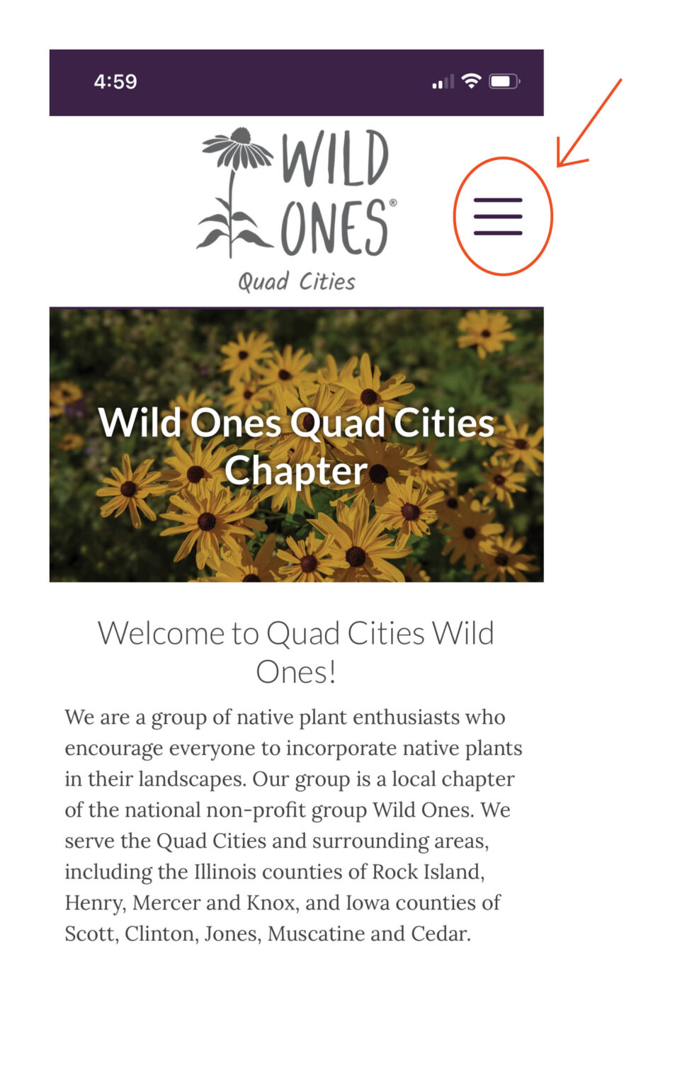 Navigating our Updated Website - Wild Ones Quad Cities Chapter